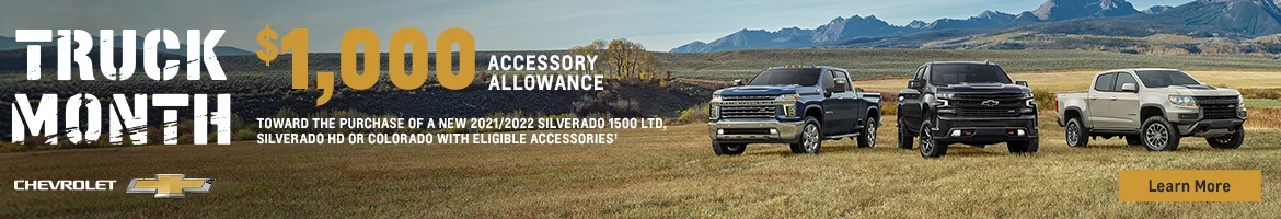 $1,000 Accessory Allowance at Joe Lee Chevrolet CLINTON AR 